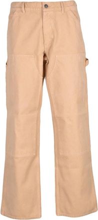 Sky High Farm Sustainable Beige High-Waist Workwear Trousers