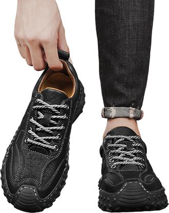 Generic Mens Casual Loafers Slip On Walking Shoes with Soft Sole for Lightweight Flexible Comfort in Business Outdoor Daily Wear (Black, 8.5)