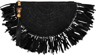 Rebecca Minkoff Lucia Fringe Clutch in Black at Nordstrom