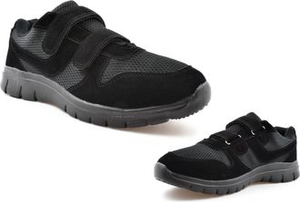 Generic Mens Wide Fit Trainers Mens Casual Trainers Size 6 Boys Trainer Size 7 Lightweight Trainer Touch Fastening Shoes Wide Fit Shoe Touch Fastening Shoe Li