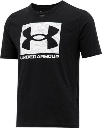 Under Armour ABC Camo Boxed Logo Short Sleeve T-shirt Black White 1361673-001