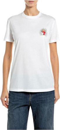 Replay Camiseta de corte regular - Tops - Mujer - Blanco - XS