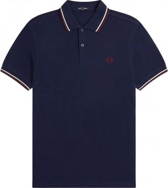 Fred Perry Hombre, Camisetas, Azul, Talla: S