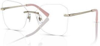 Tiffany & Co. 55mm Irregular optical glasses in Gold at Nordstrom