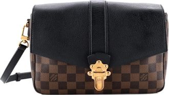 Louis Vuitton Clapton Handbag Damier and Leather PM crossbody bag - Zwart