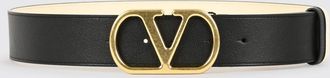 Valentino Garavani Cintura reversibile VLogo Signature in pelle di vitello liscia 4 cm