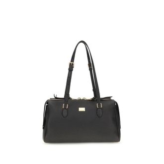 Dolce & Gabbana Black Calf Leather Bos Taurus Womens Handbag
