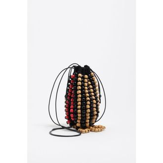Bimba & Lola Crochet Mini Bag in Black at Nordstrom