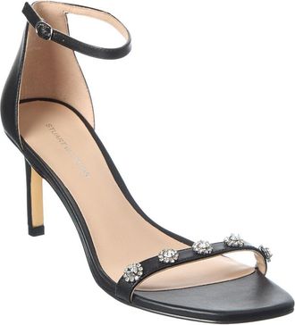 Stuart Weitzman Justina 75 Leather Sandal