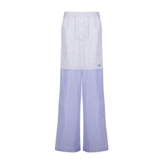 Stella McCartney Dames, Broeken, Blauw, Maat: 2XS Katoen