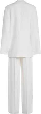 Alberta Ferretti Womens Suit Viscose-Blend White Dress