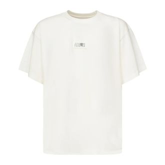 Maison Margiela T-Shirts, male, White, Size: 2XL Numeric Logo T-Shirt