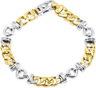 Pompeii3 Mens Figaro Link 14k Gold (38gram) or Platinum (61gram) 8.5-9.5mm Bracelet 8.5