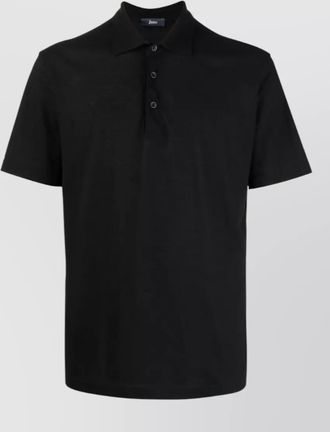 Herno mens polo shirt short sleeves collar
