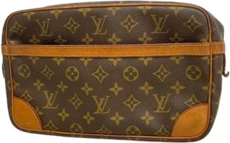 Louis Vuitton Pre-owned Clutches, male, Brown, Size: ONE SIZE Pre-owned Clutch bag