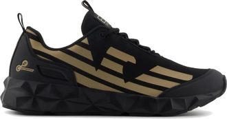 Emporio Armani Zwarte lage sneakers X8X217Xk 433R969 - Heren - Sneakers - Zwart - 41 1/3 EU - Schoenen