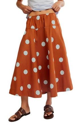 Free People Betty Drop Waist Maxi Skirt in Sugar Almond Combo at Nordstrom Rack, Size X-Small