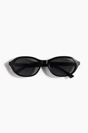 H&M Ovale Sonnenbrille - Schwarz