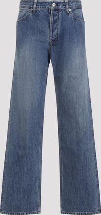 Jil Sander Blue Cotton Trouser 18 Denim Jeans