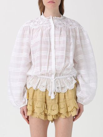 Isabel Marant Camicia Polly Isabel Marant Etoile in cotone con inserti in macram&egrave;