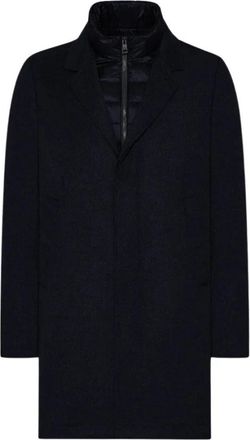 Duno Afneembare Technische Wollen Jas - Heren - Parka Jassen - Blauw - 2XL - Wol - Jassen