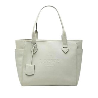 Loewe Pre-owned Shoulder Tote Bag - Dames - Vintage Shopper - Wit - ONE Size - Leer - Vintage
