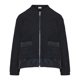 Moncler Dames, Truien, Blauw, Maat: S