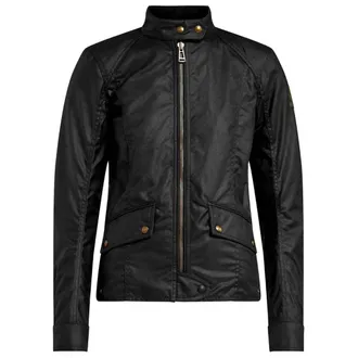Belstaff Antrim gewaxt katoenen zwarte jas