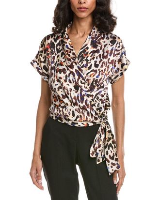 Tahari by ASL Tahari Asl Tie-Waist Blouse
