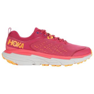 Hoka One One Hoka Challenger ATR 6 Textile Synthetic Womens Lace Up Trainers - Jazzy Paradise Pink - Size:UK 4.5