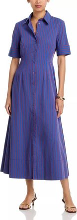 Staud Joan Dress In Atlas Stripe