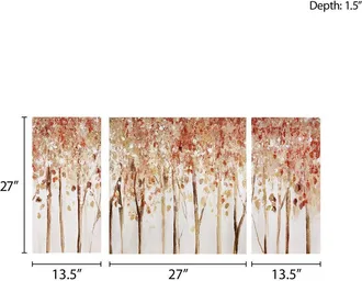 Madison Park Triptych 3-piece Textured Canvas Wall Art Set