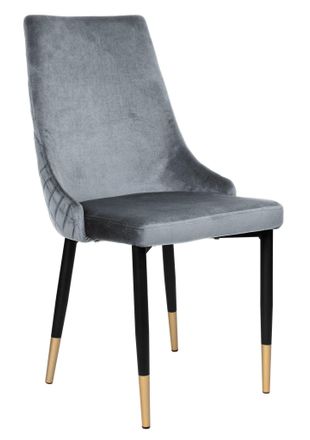 OEM Silla Tapizada En Terciopelo Color Grafito Vermont Velvet