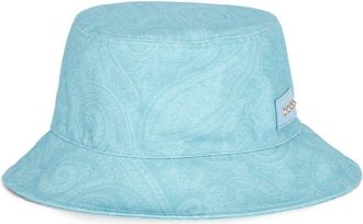 Etro paisley-print bucket hat - women - Cotton - 57 - Blue