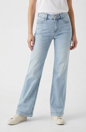 MAC Broeken Weite Jeans MAC DREAM WIDE, Damen, Gr. 32, L&auml;nge 32, light azure blau, Denim/Jeans, Obermaterial: 75% Baumwolle, 12% Modal, 9% Polyester, 4% Elasthan,