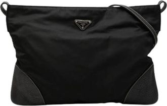 Prada Pre-owned Nylon Crossbody Bag - Dames - Vintage Schoudertas - Zwart - ONE Size - Nylon - Vintage