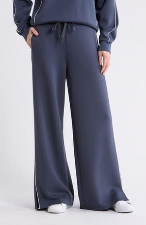 Zella Whisper Knit Piped Pants in Navy Armada at Nordstrom Rack, Size X-Large