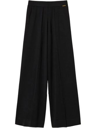 Twin-Set pleat-detailing trousers - Black