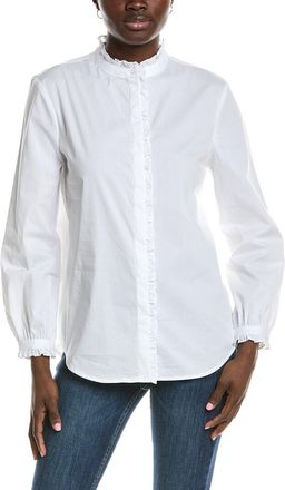 Anne Klein Ruffle Neck Shirt