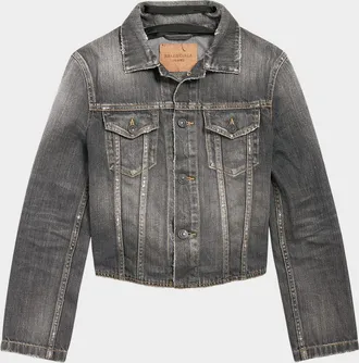 Balenciaga Lace-Up Denim Jacket