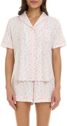 Flora Nikrooz Gabriella Printed Short Pajamas in Ivory at Nordstrom Rack, Size X-Large