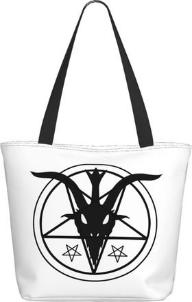 AOOEDM Demon-Baphomet Ladies Shopping Bag 13x11x7in.The Perfect ValentineS Day Gift.It Is The Best ValentineS Day Gift For Mom, Daughter, Wife,Etc