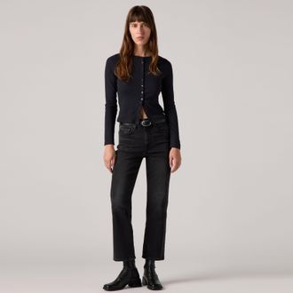 Levi's 725 Kick Boot Jeans - Womens - 24X29 - Black