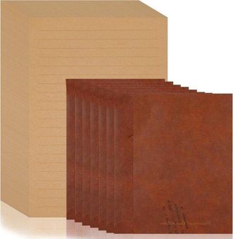 OEM Juego De 60 Sobres De Papeler&iacute;a Vintage Con 20 Sobres De Color Marr&oacute;n Rojizo, Ideales Para Cartas De Amor