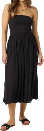 O'Neill Piper Midi Dress In Black