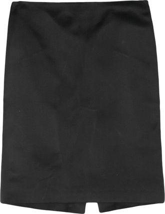 Prada 2010s twill pencil skirt - women - Polyester - 38 - Black