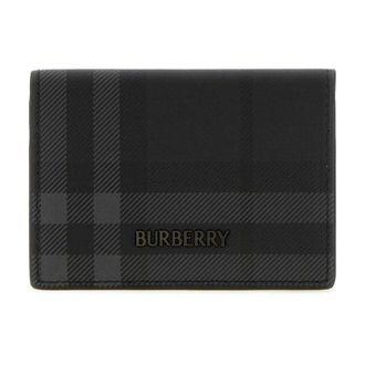 Burberry Printed Canvas Card Holder - Heren - Accessoires - Grijs - Maat: ONE Size Katoen