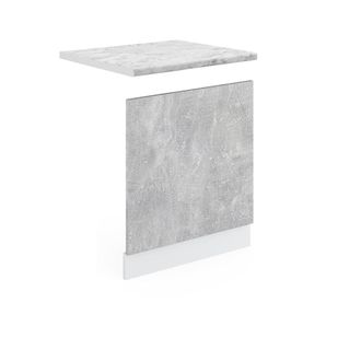 Vicco Panel Frontal R-line, Hormig&oacute;n, 60 Cm, Et M&aacute;rmol, Vicco