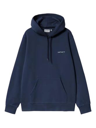Carhartt Work in Progress logo-print hooded hoodie - men - Cotton - M - Blue