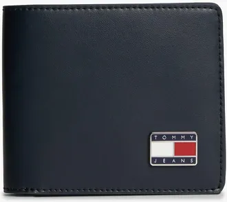 Tommy Hilfiger Mens Tommy Jeans Smooth Leather Bifold Wallet - Dark Blue - OS